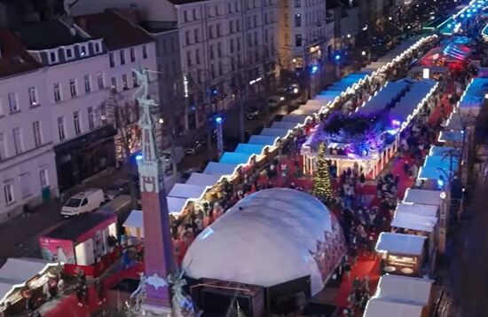 Kerstmarkt in Brussel